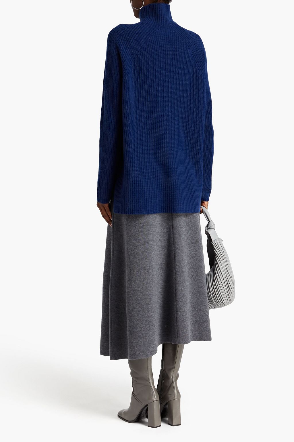 N.PEAL Ribbed cashmere turtleneck sweater