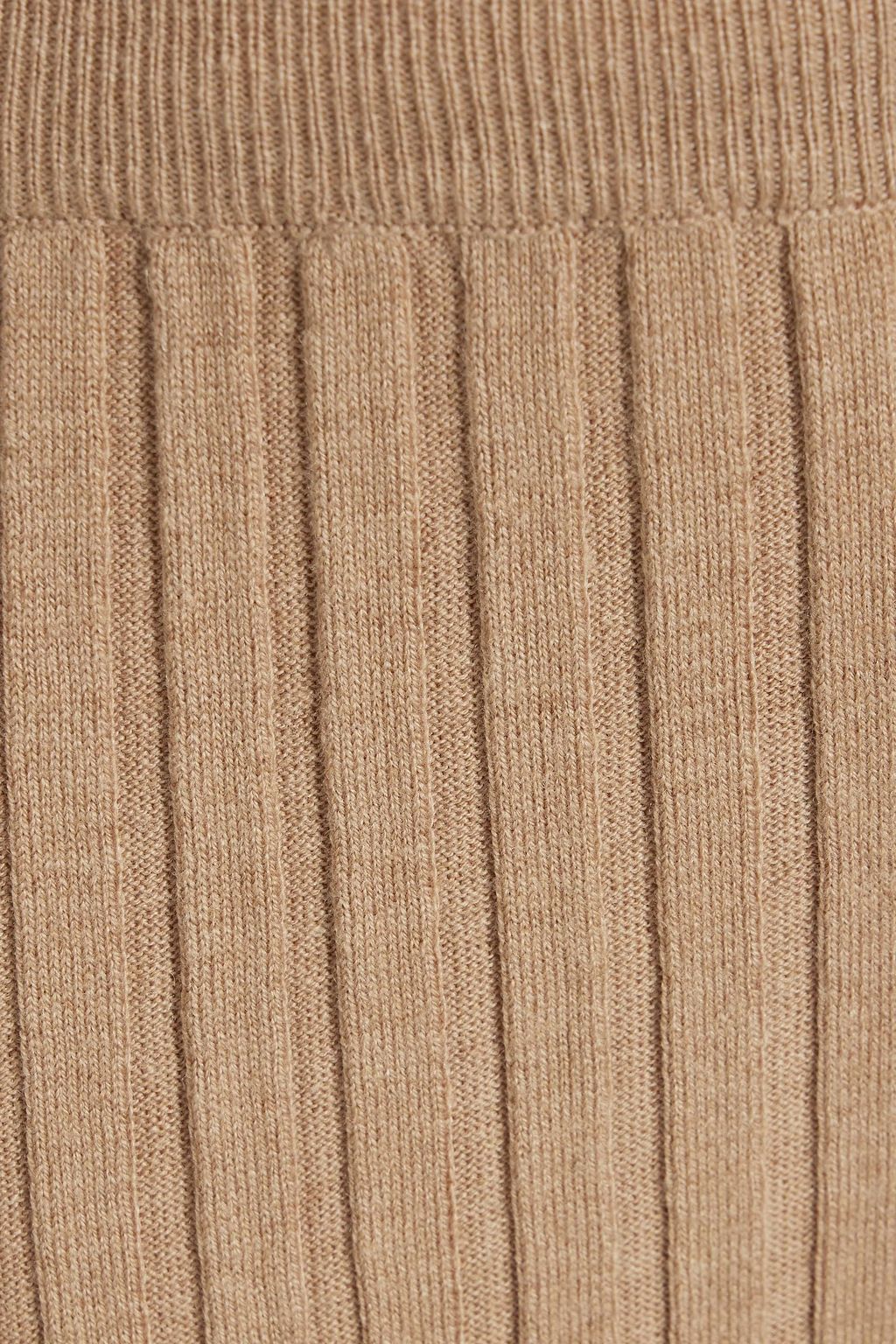 L.F. MARKEY Ribbed wool and cotton-blend leggings