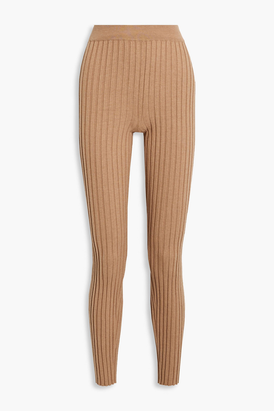 L.F. MARKEY Ribbed wool and cotton-blend leggings