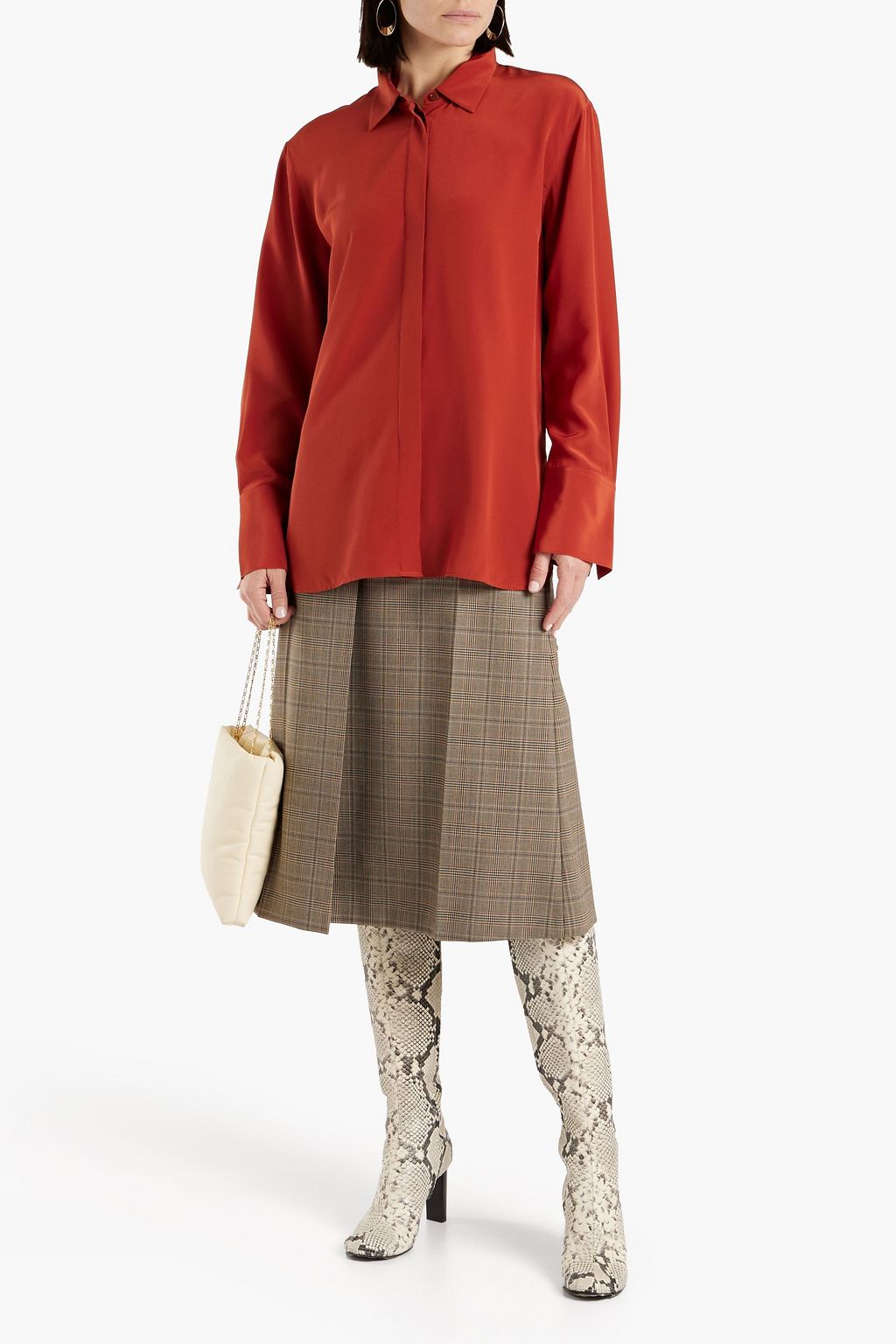 JOSEPH Silk-crepe shirt