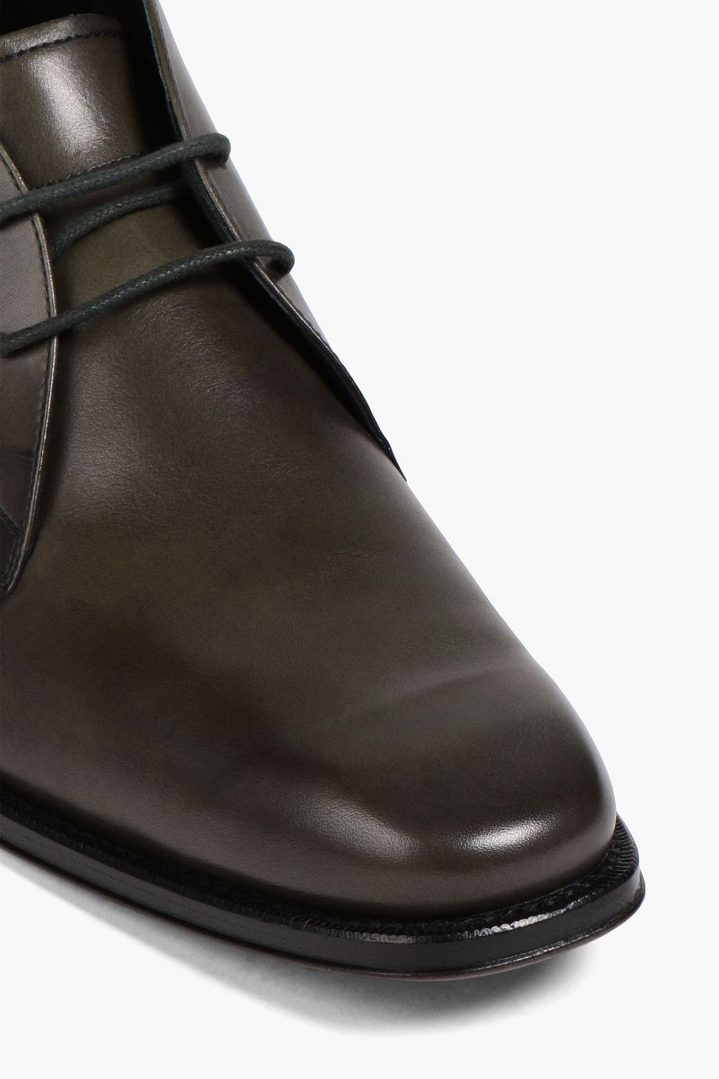 TOD'S Burnished leather chukka boots