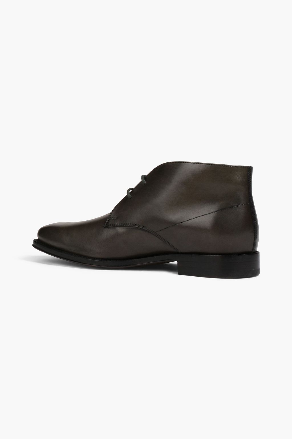 TOD'S Burnished leather chukka boots