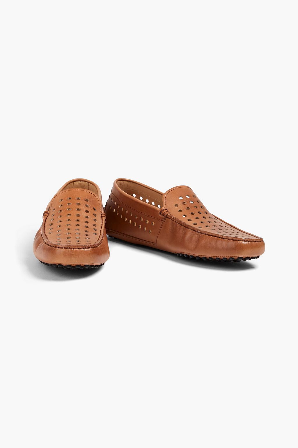 TOD'S Laser-cut leather driving shoes