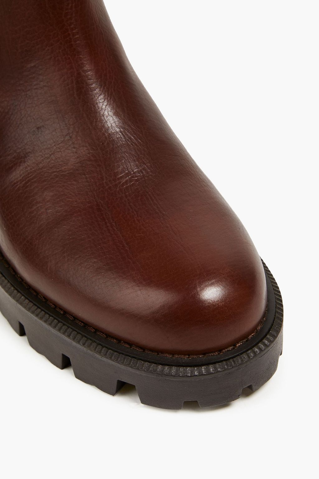 SAM EDELMAN Genia textured-leather Chelsea boots
