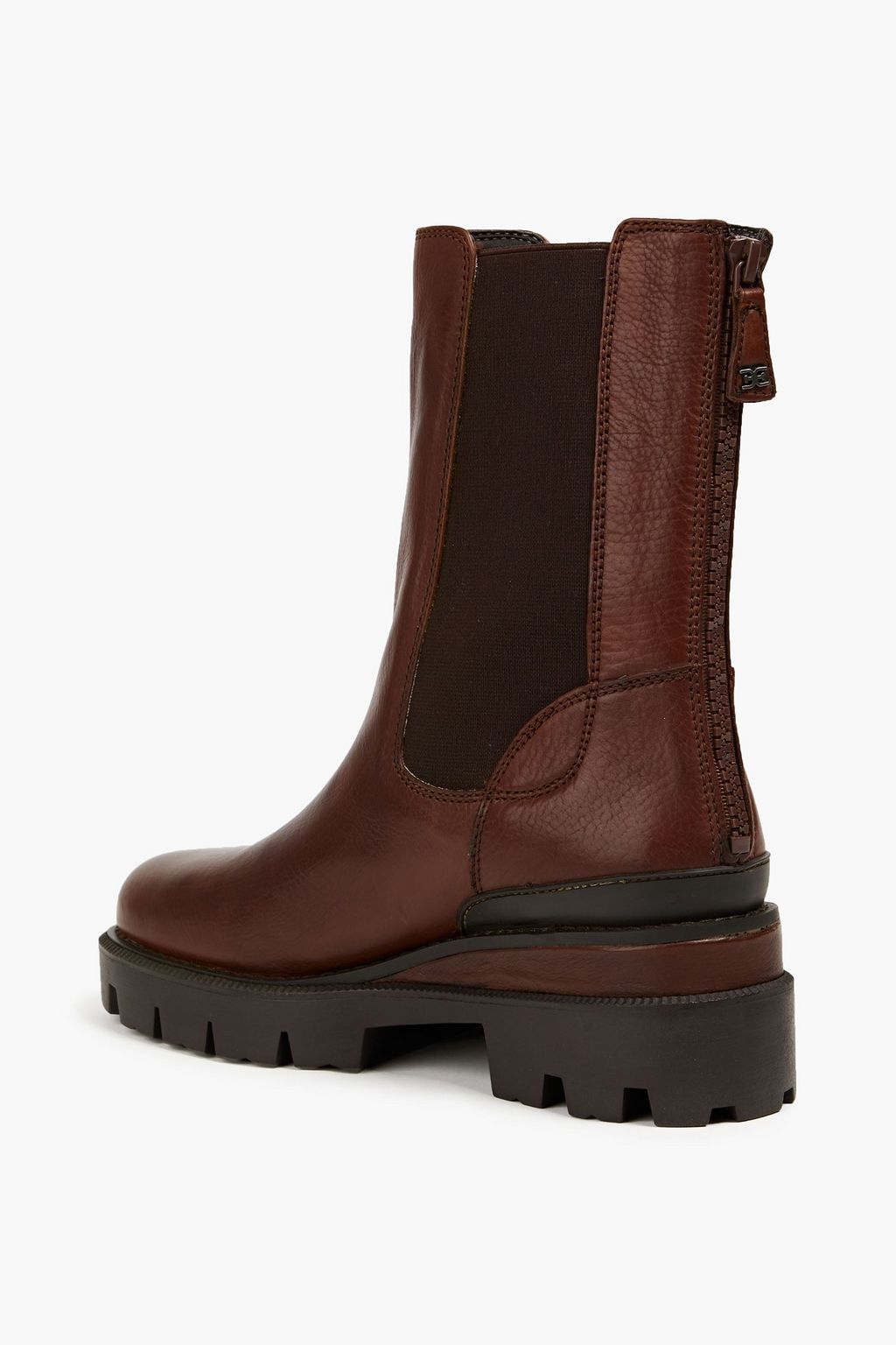 SAM EDELMAN Genia textured-leather Chelsea boots