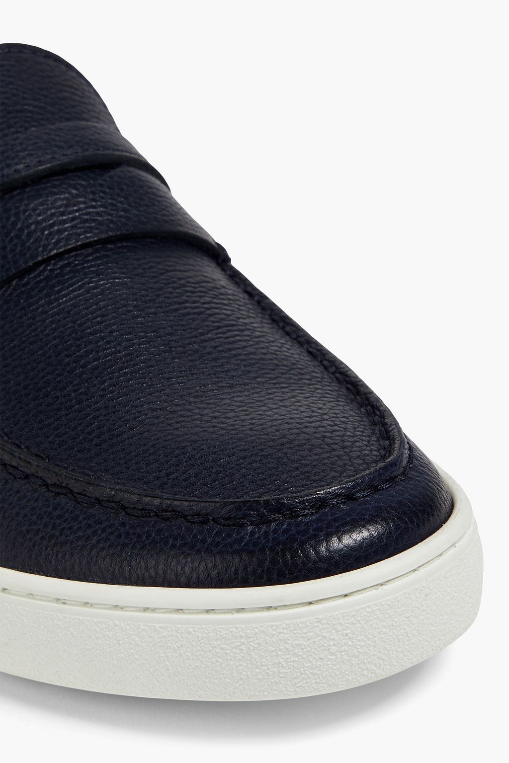 TOD'S Pebbled-leather loafers