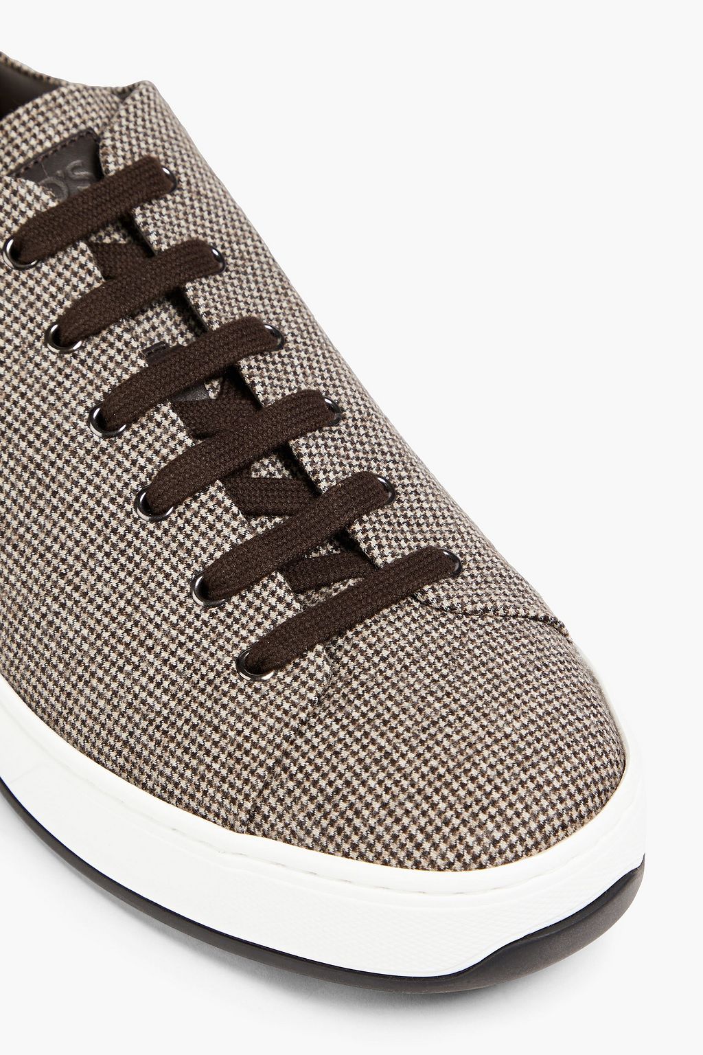 TOD'S Houndstooth flannel sneakers