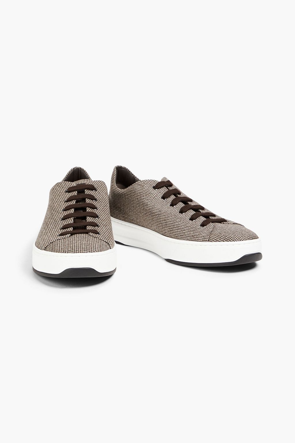 TOD'S Houndstooth flannel sneakers