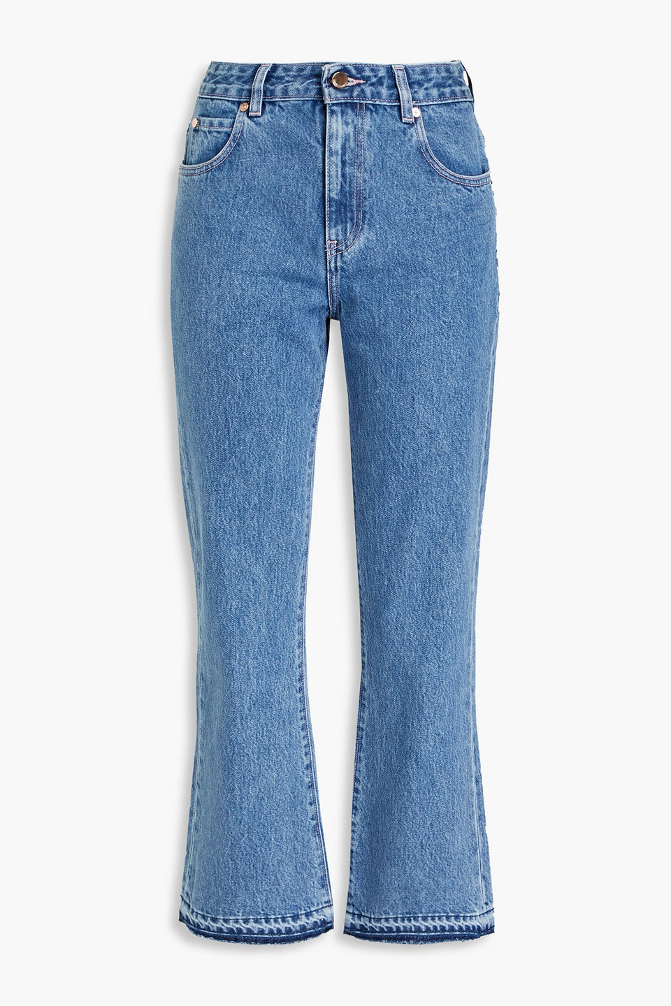 Red Valentino Mid-rise Bootcut Jeans In Blue