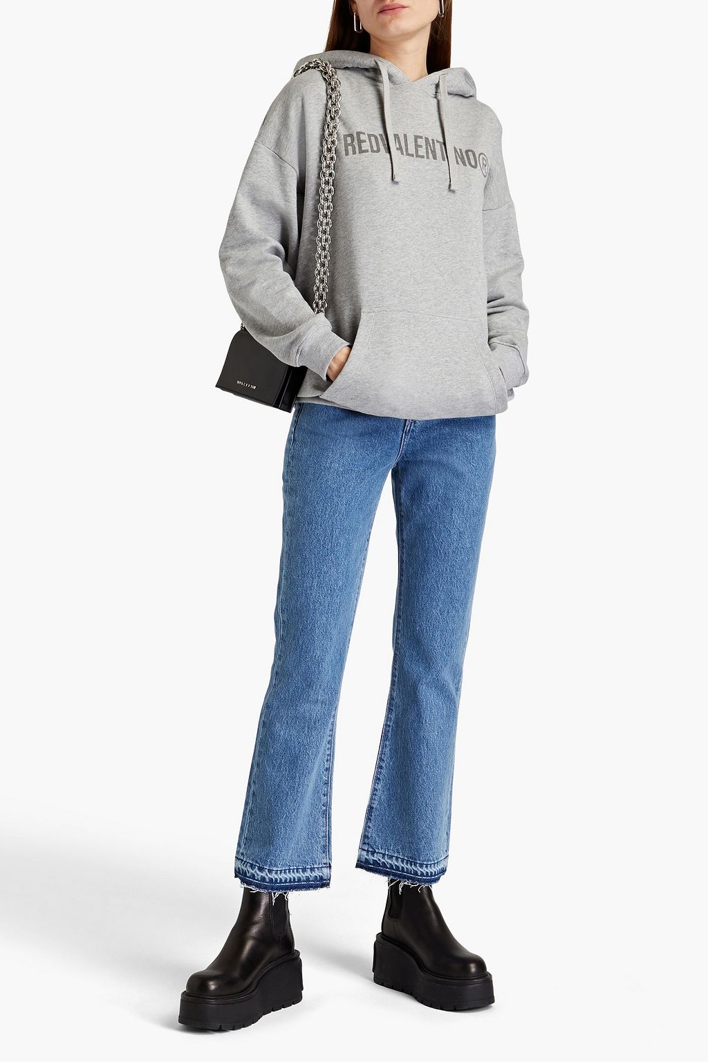 REDVALENTINO Mid-rise bootcut jeans