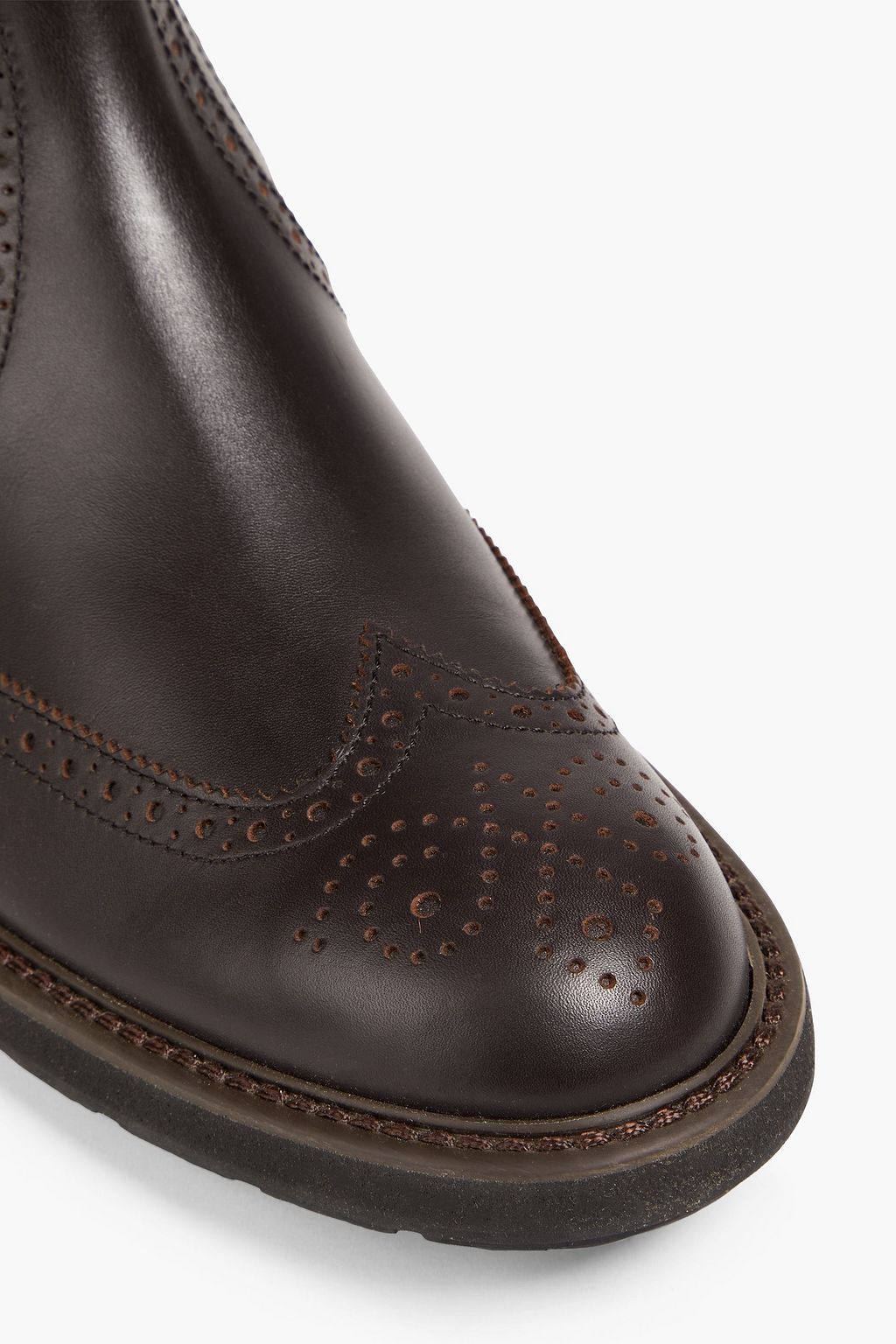 TOD'S Laser-cut leather Chelsea boots