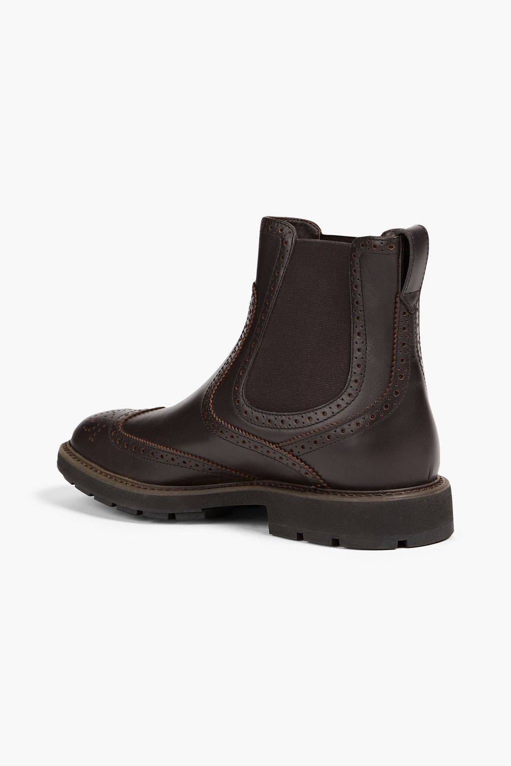 TOD'S Laser-cut leather Chelsea boots