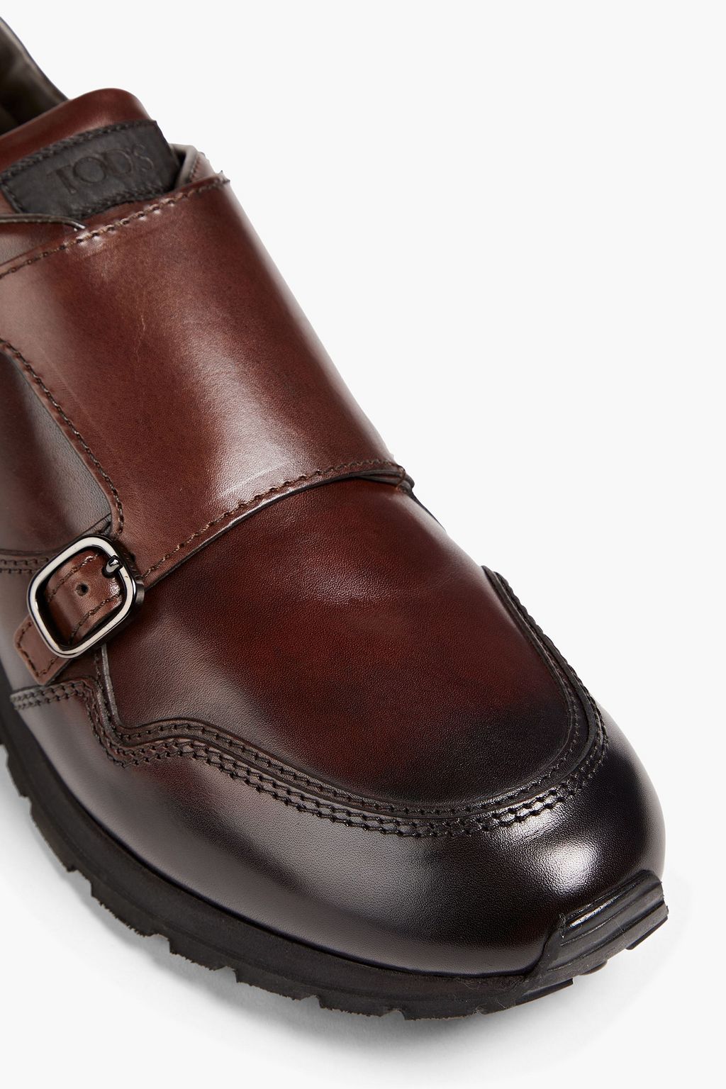 TOD'S Burnished leather sneakers