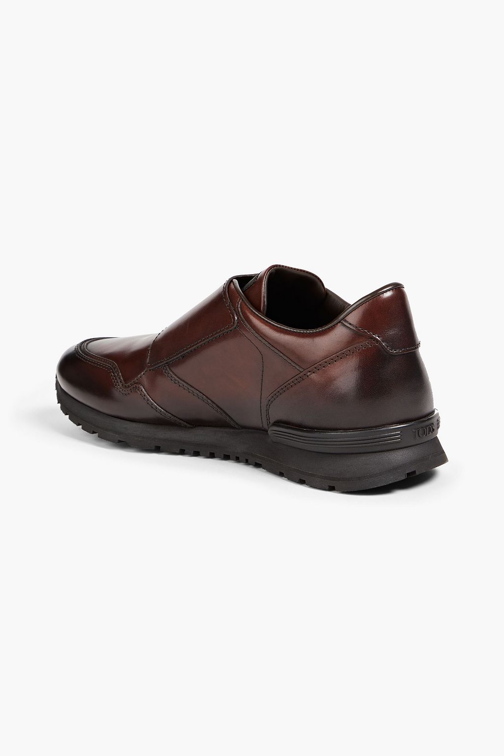 TOD'S Burnished leather sneakers