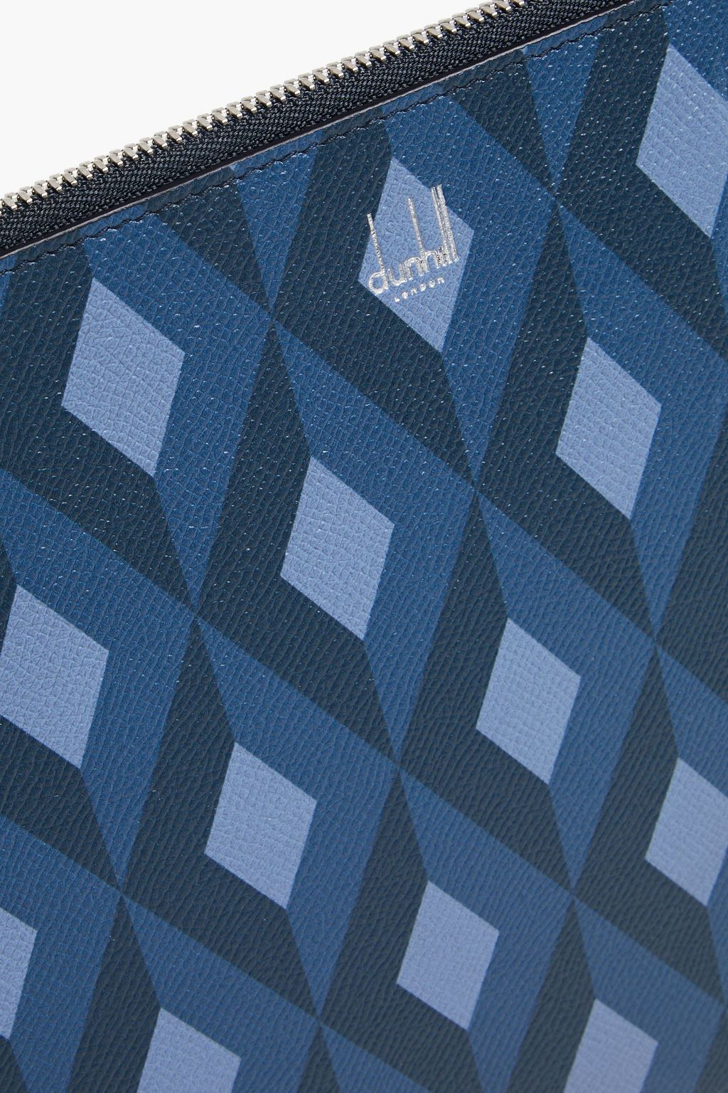 DUNHILL Printed textured-leather document case