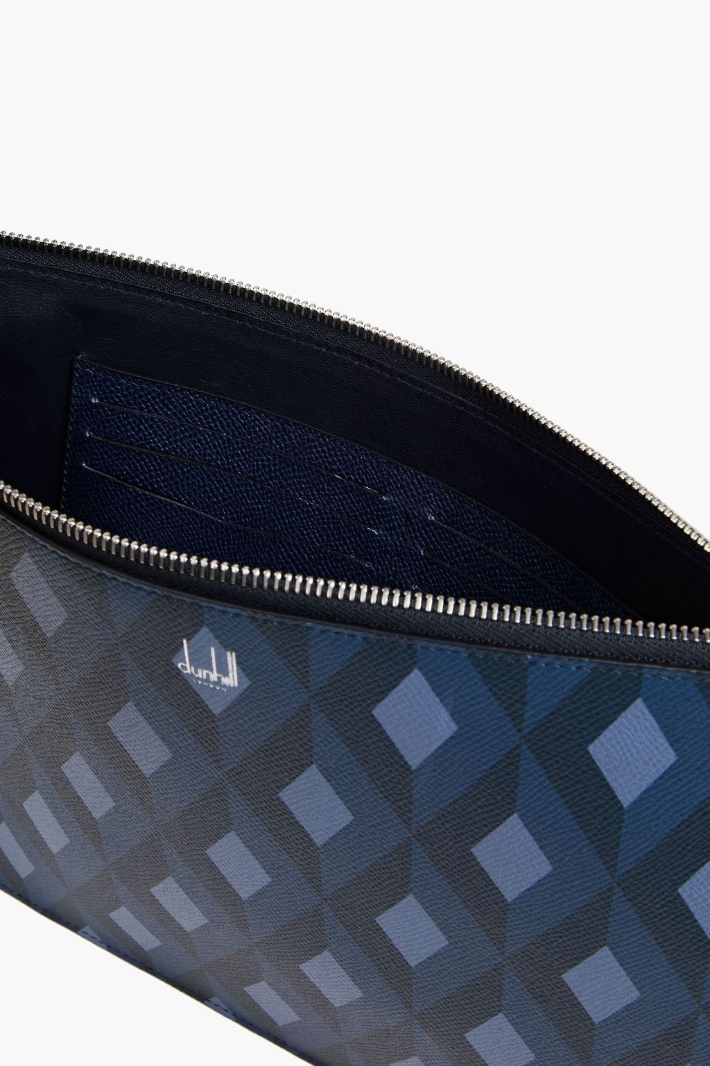 DUNHILL Printed textured-leather document case