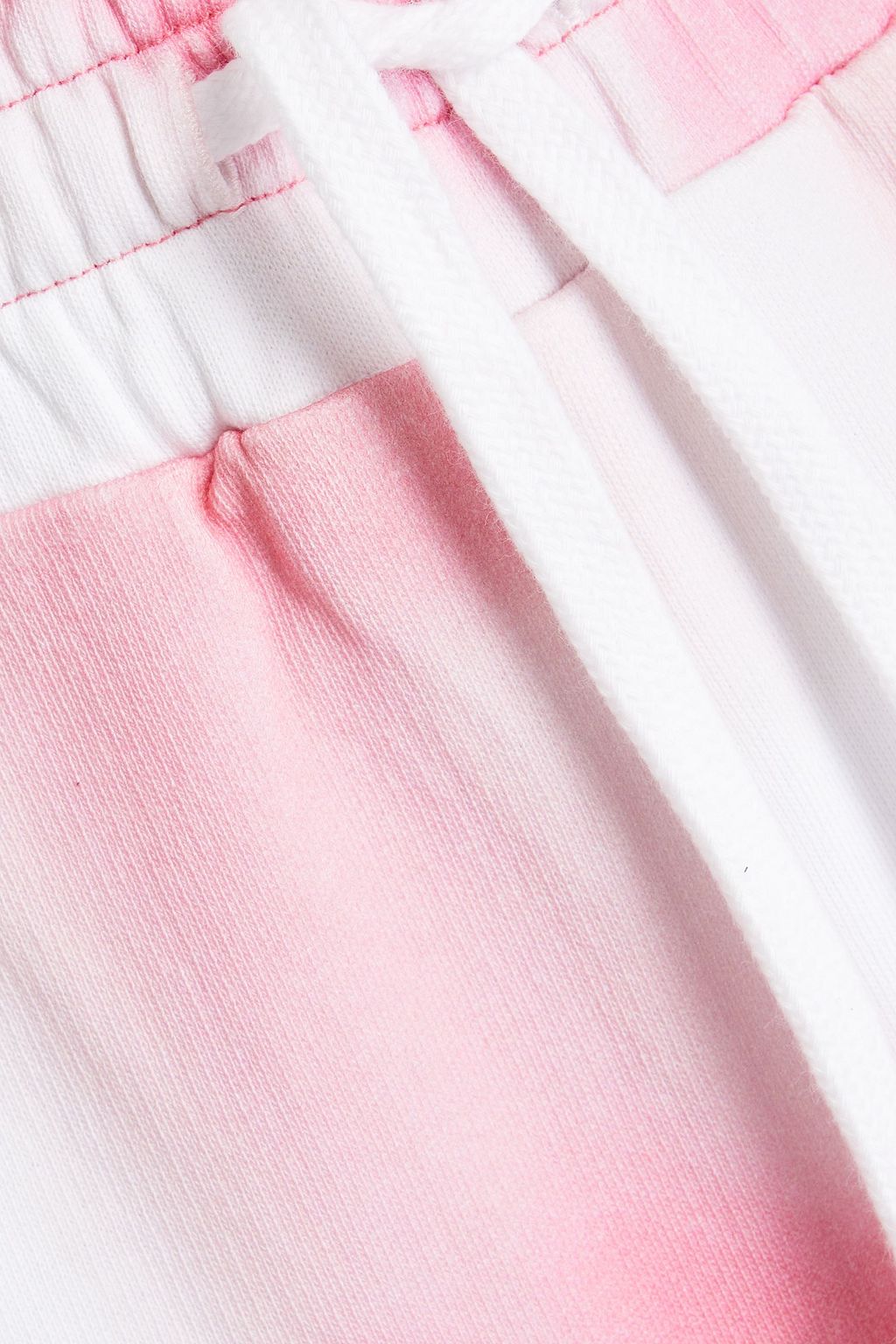 REDVALENTINO Tie-dyed French cotton-terry track pants