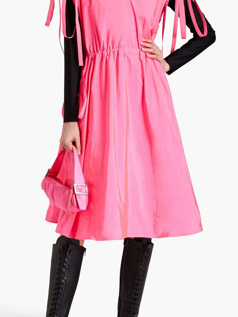 taffeta midi dress