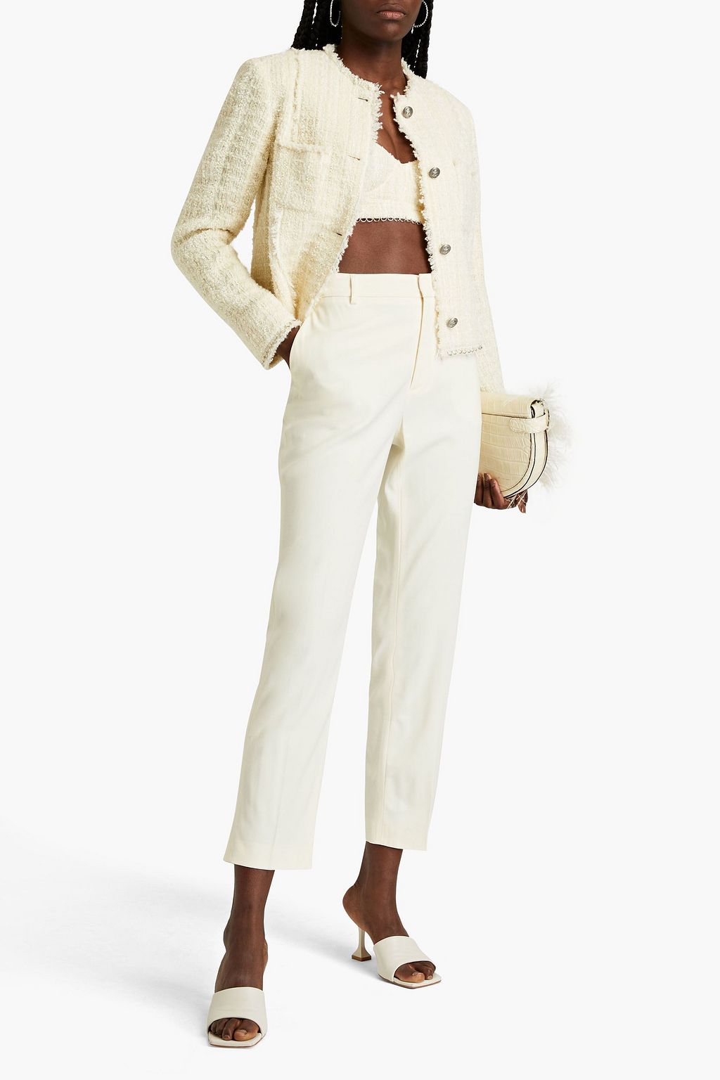 REDVALENTINO Twill tapered pants