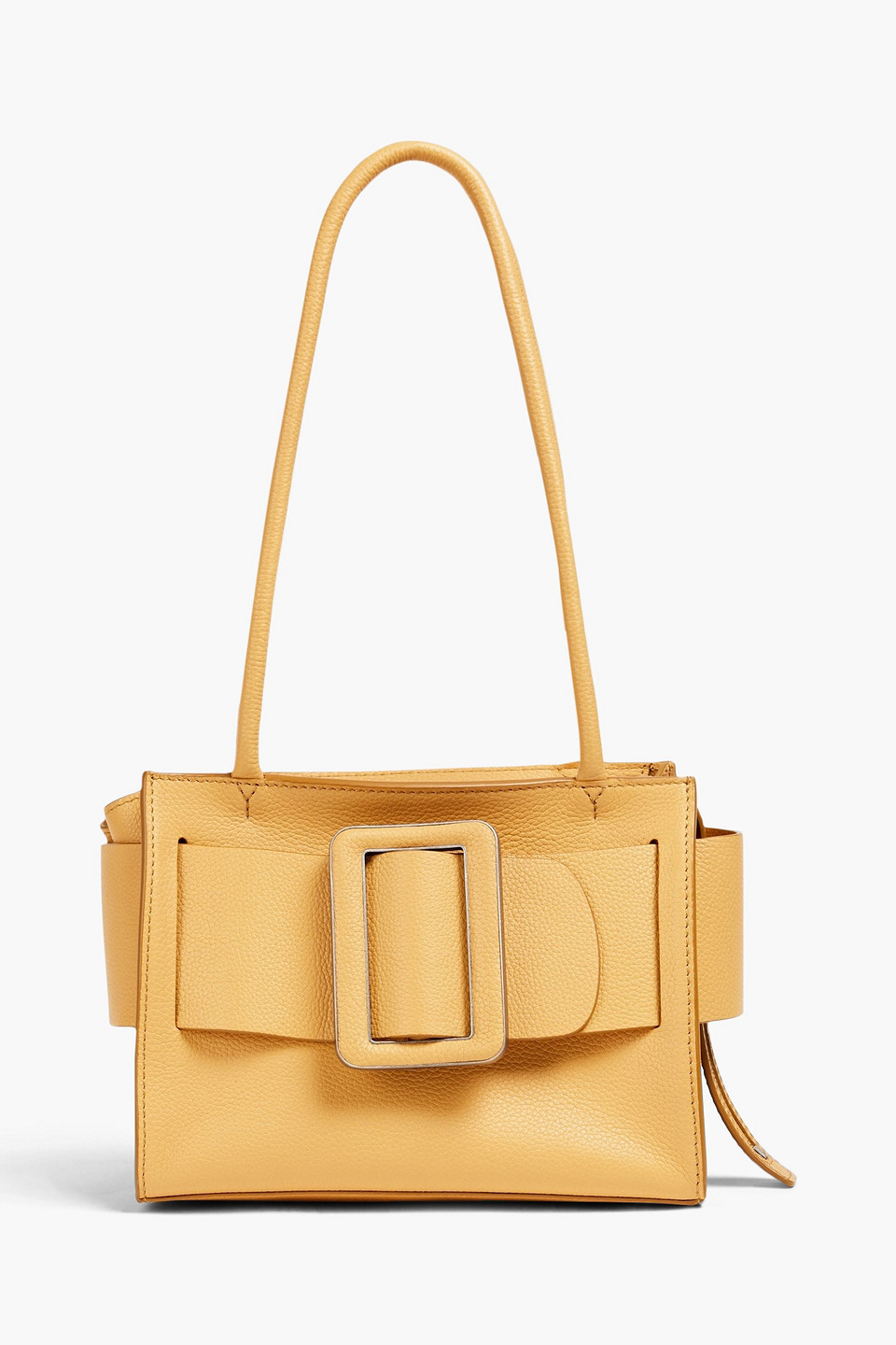 Boyy Bobby 23 Buckle-embellished Pebbled-leather Shoulder Bag In Neutrals