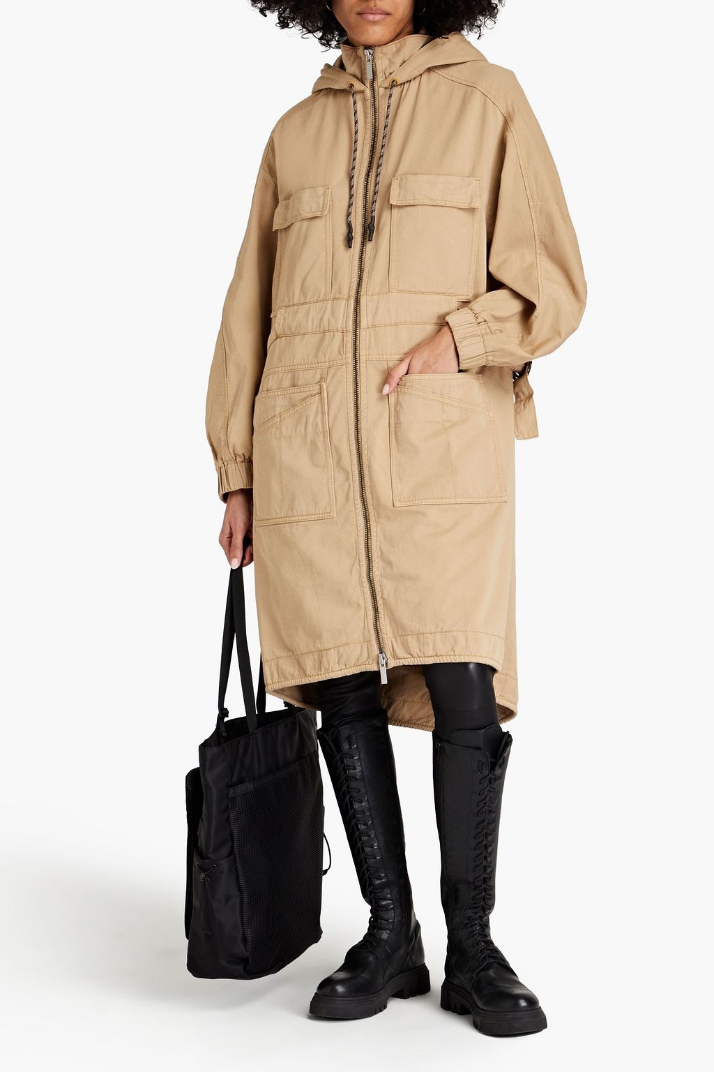 MCQ ALEXANDER MCQUEEN Cotton-twill hooded parka