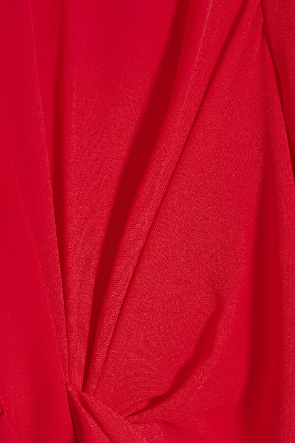 VICTORIA BECKHAM Hemdkleid in Midilänge aus Crêpe de Chine aus Seide mit Raffung