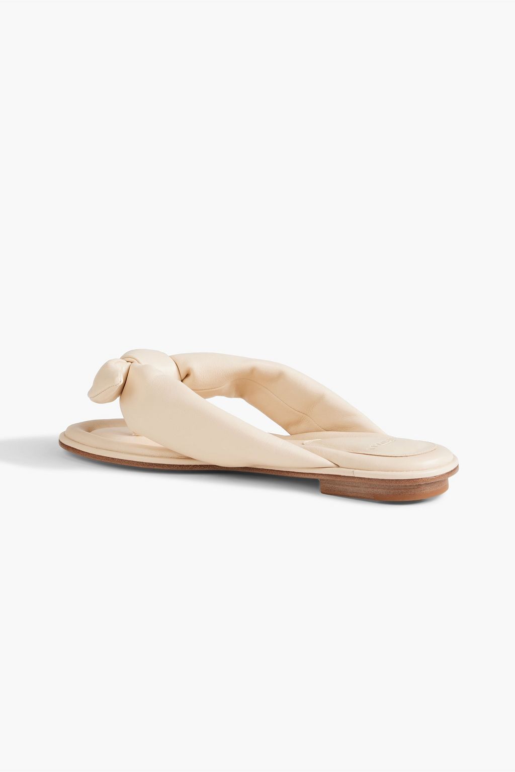 ALEXANDRE BIRMAN 소프트 클라리타 보우 장식 패딩 가죽 샌들