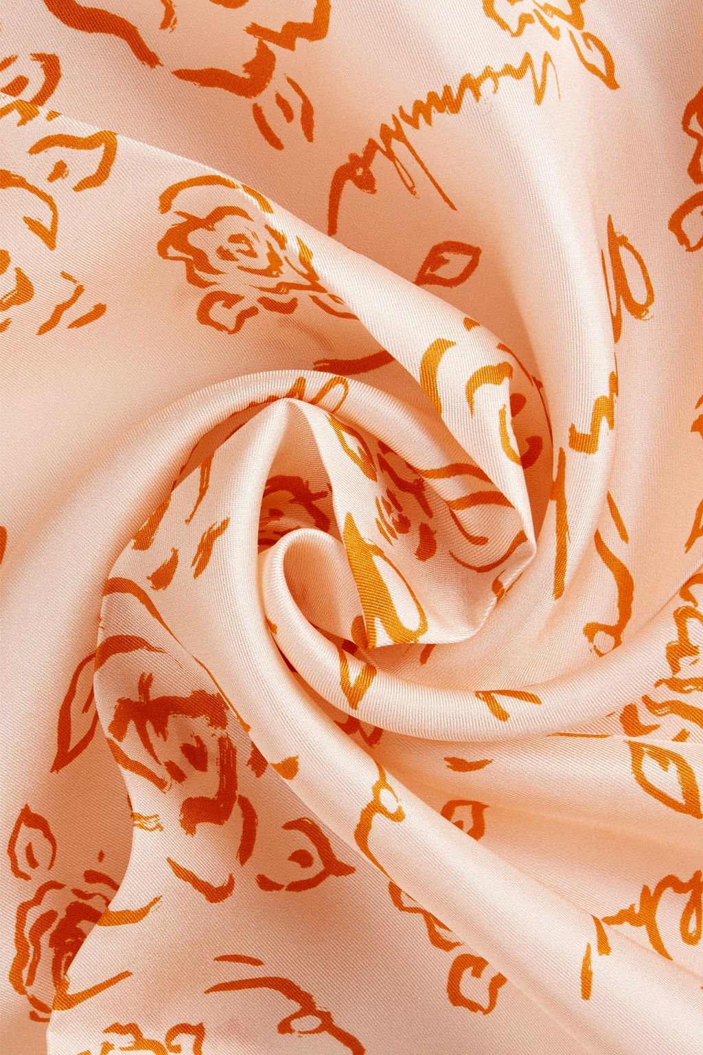 NANUSHKA Printed silk-twill scarf