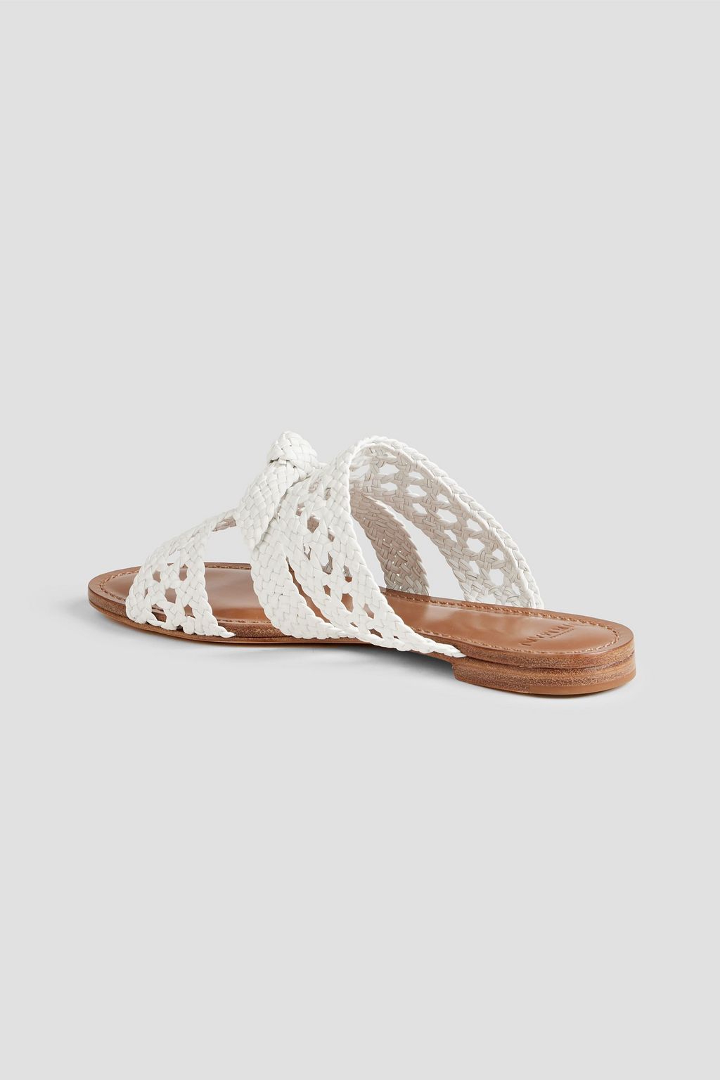 ALEXANDRE BIRMAN Clarita bow-embellished woven leather sandals