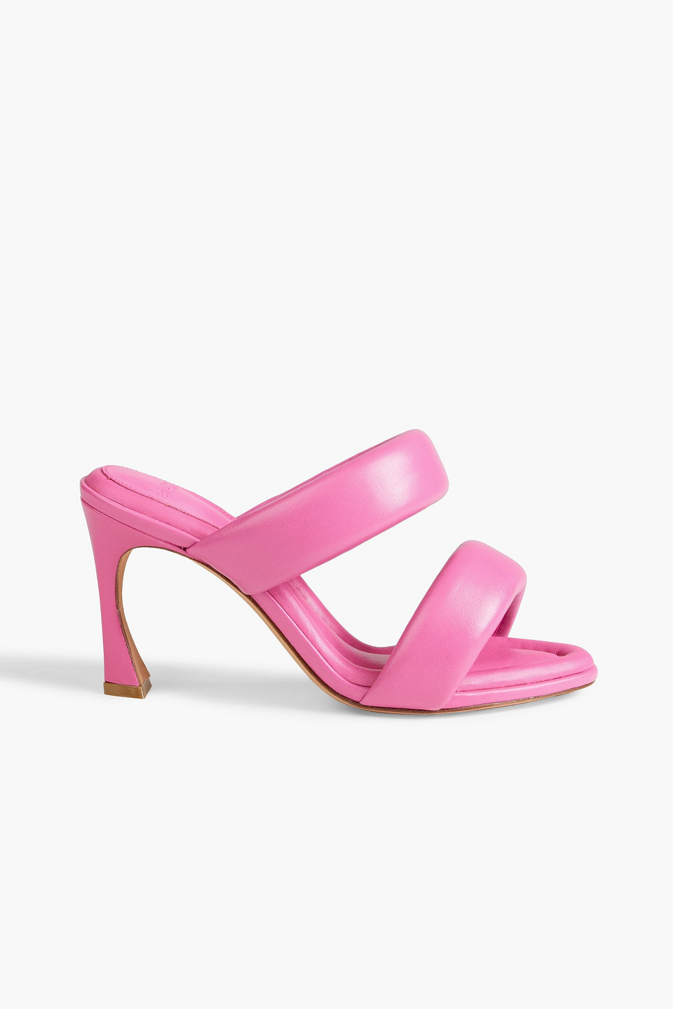 Shop Alexandre Birman Lilla 85 Padded Leather Mules In Pink