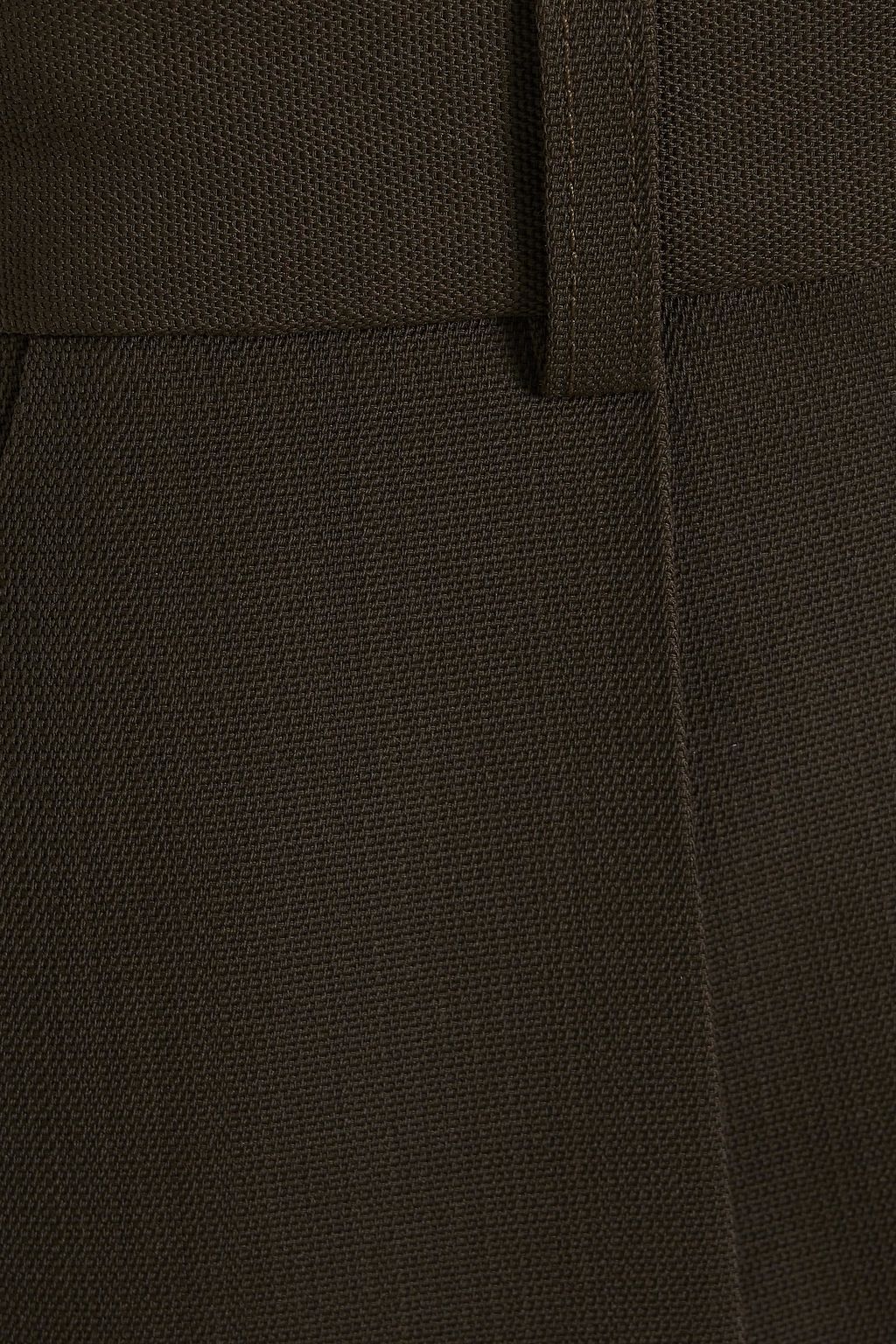 VICTORIA BECKHAM Pleated wool-twill straight-leg pants