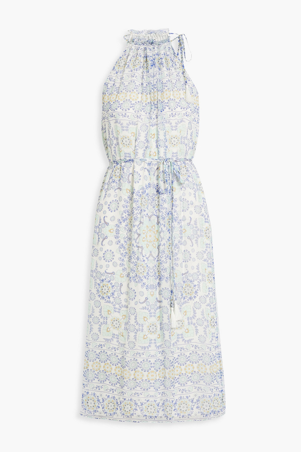 Marietta printed silk-georgette midi dress