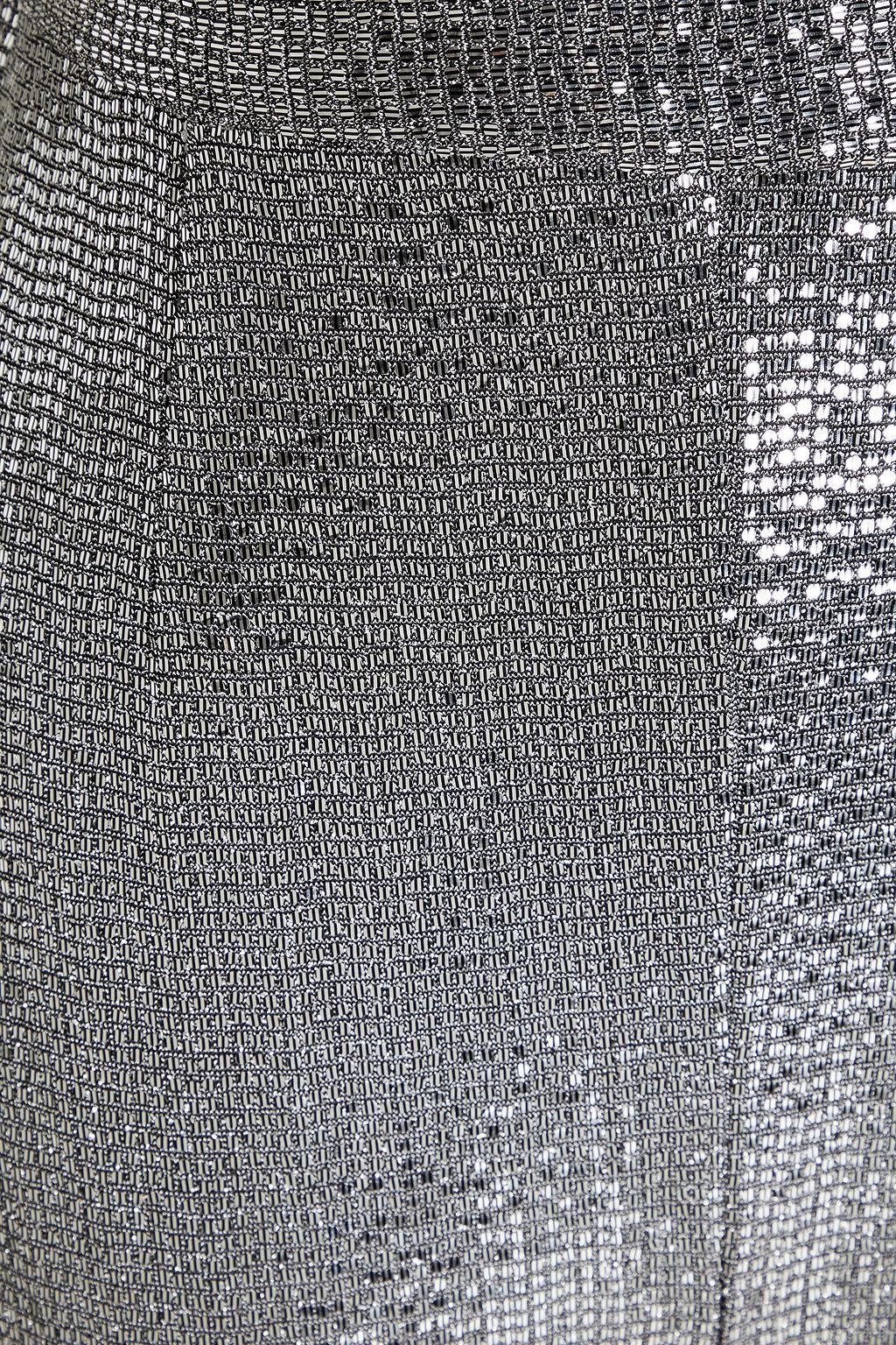 SEMSEM One-sleeve sequined metallic stretch-jersey jumpsuit