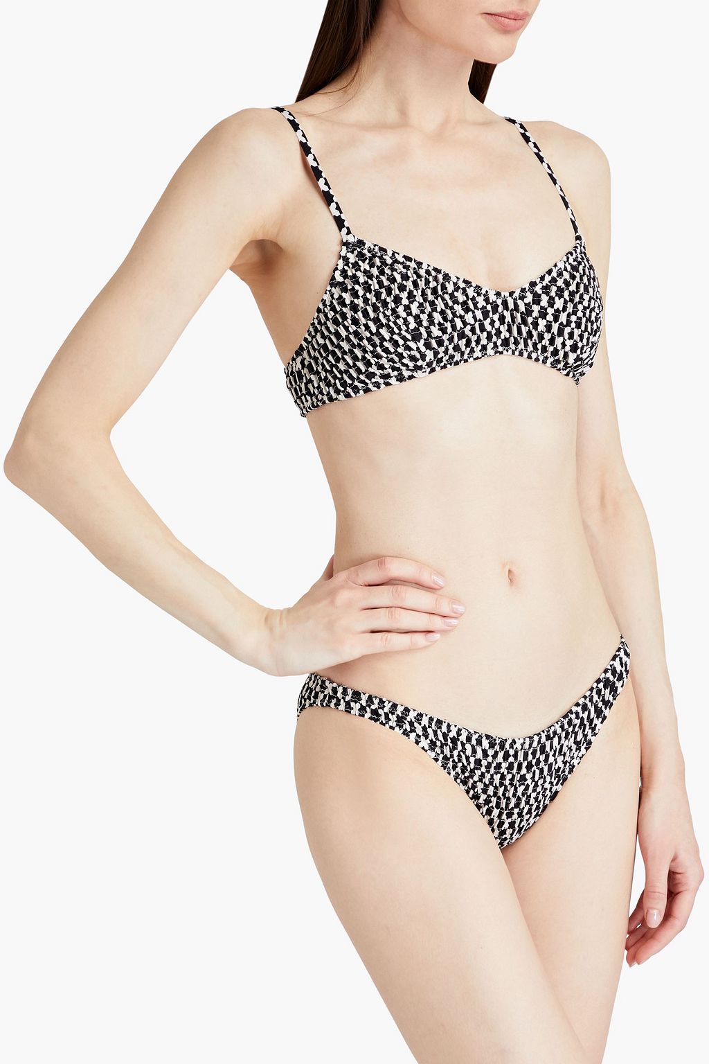 SOLID & STRIPED سروال بكيني منخفض الخصر ’رايتشل’ مزين بطبعات