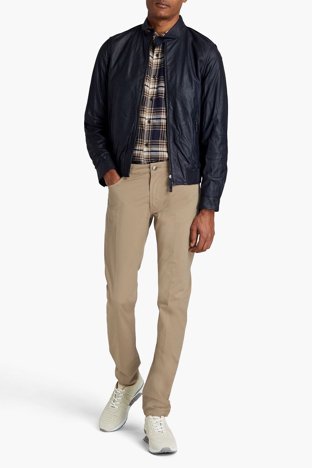 TOD'S Slim-fit stretch-cotton twill pants