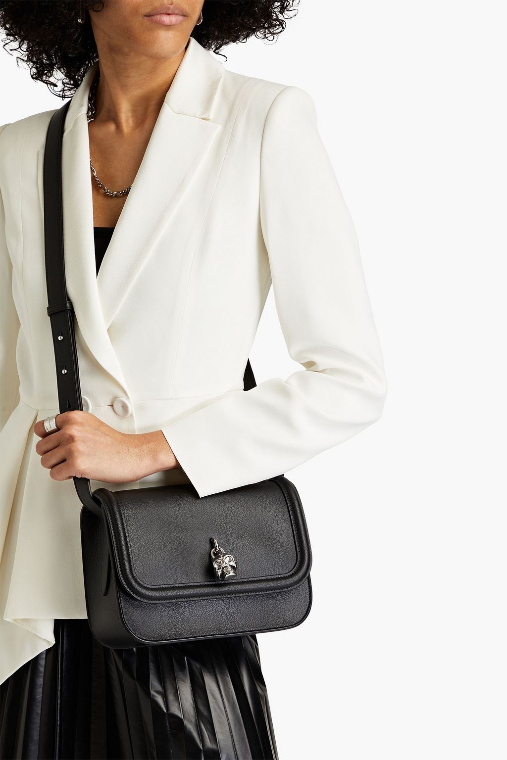 ALEXANDER MCQUEEN Textured-leather shoulder bag