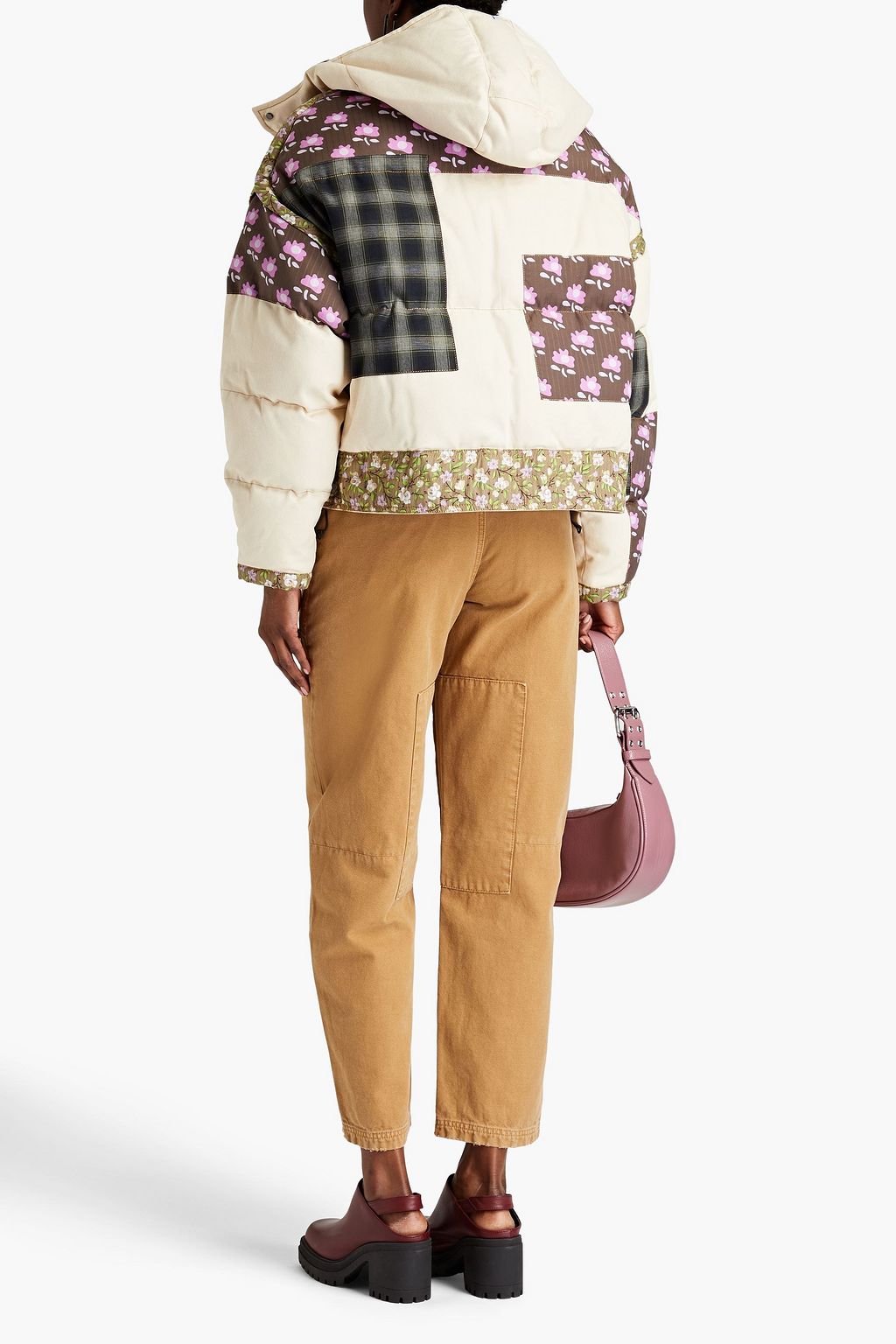 MCQ ALEXANDER MCQUEEN Patchwork-effect quilted cotton-canvas hooded jacket