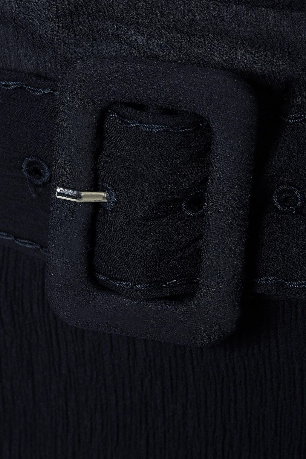 PRADA Belted silk-crepon maxi skirt