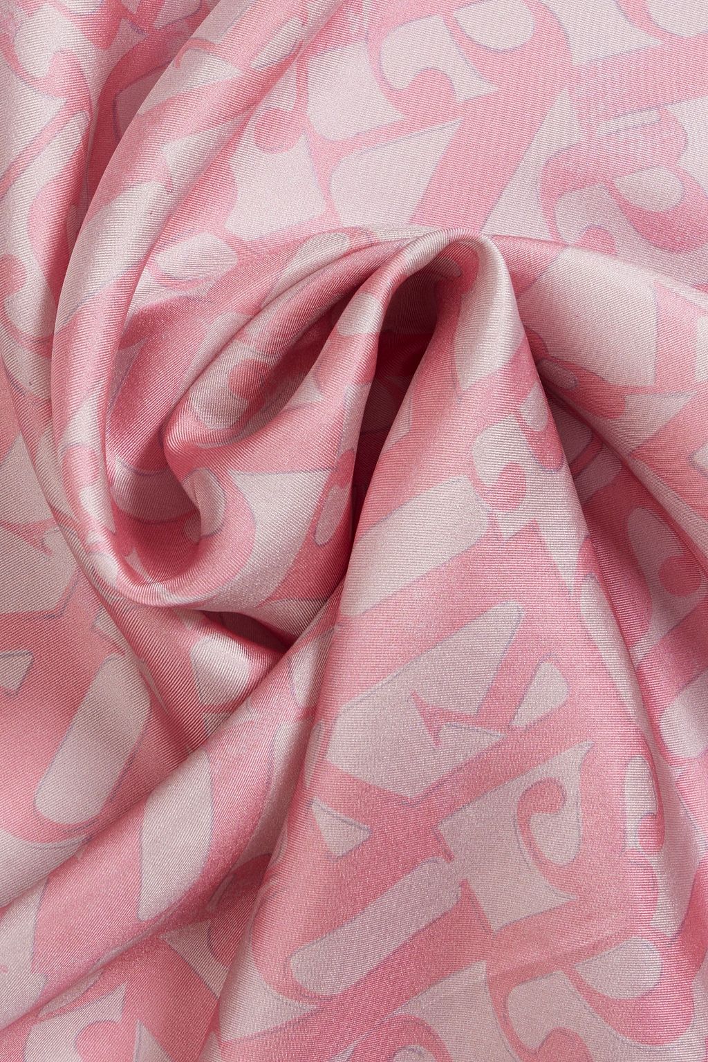 NANUSHKA Printed silk-twill scarf