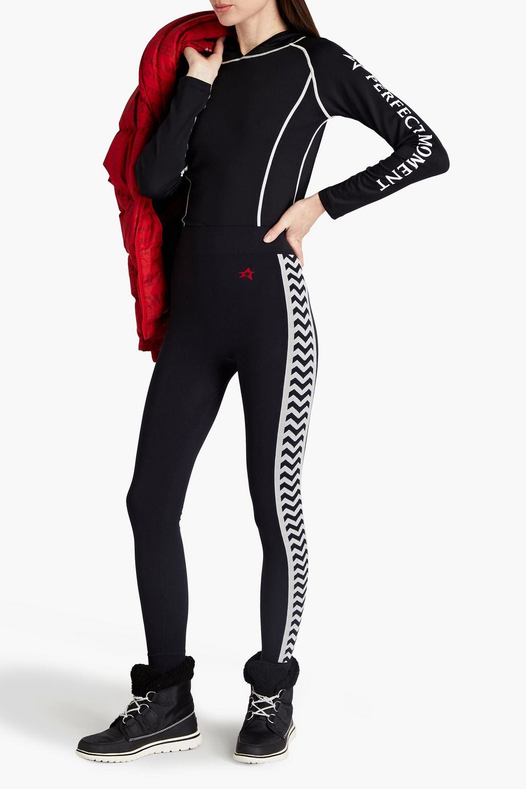 PERFECT MOMENT Stretch-jersey leggings