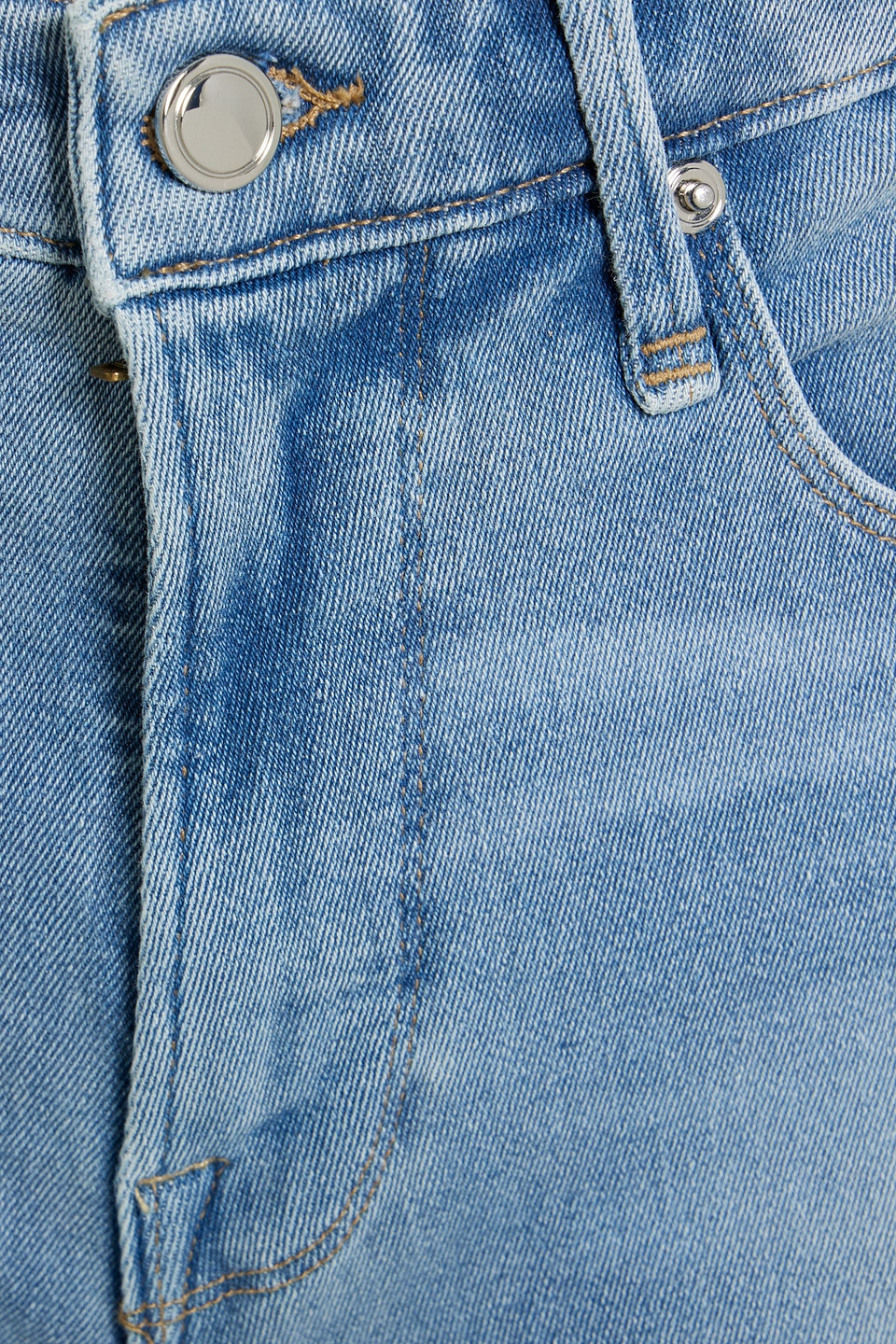 GOOD AMERICAN FRAYED DENIM SHORTS 3074457345634570122