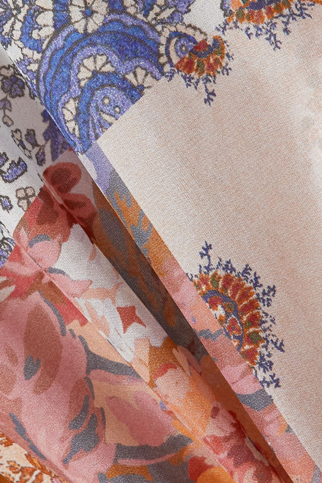 ZIMMERMANN Devi belted paisley-print silk midi shirt dress