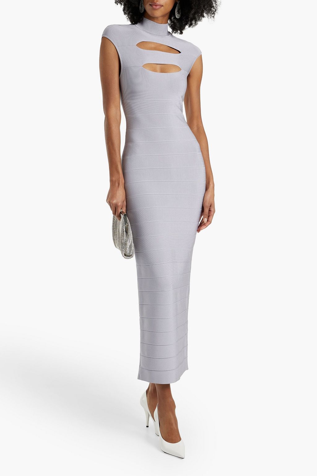 HERVÉ LÉGER Cutout bandage maxi dress