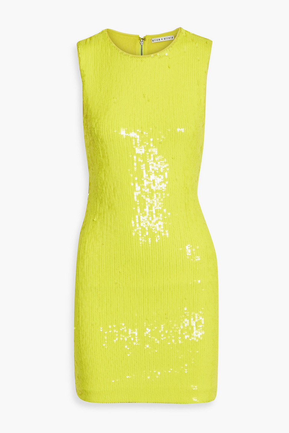 alice and olivia lime green dress Clyde Embellished Shift Dress Light Emerald main image 0