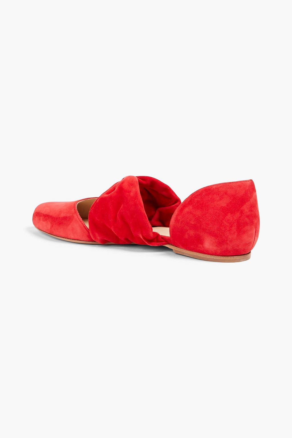 GABRIELA HEARST Minerva bowdetailed nubuck flats Sale up to 70 off