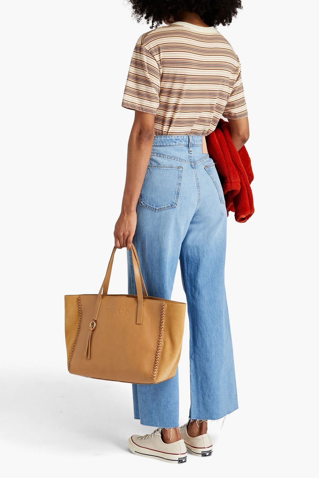 RAG & BONE Maya faded high-rise wide-leg jeans