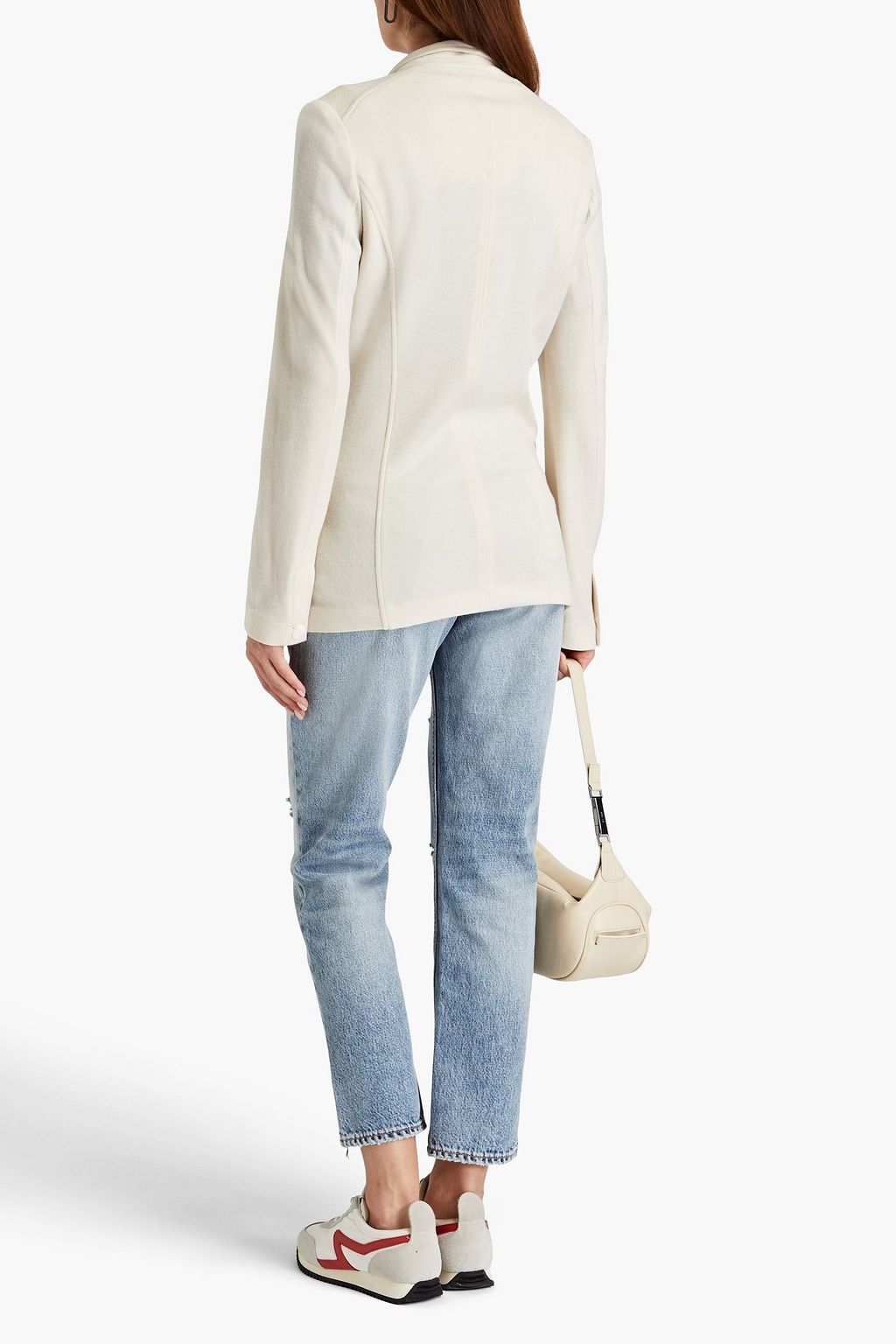 RAG & BONE بنطلون جينز «نينا» بقصة أرجل مستقيمة وخصر مرتفع وبتصميم ممزّق
