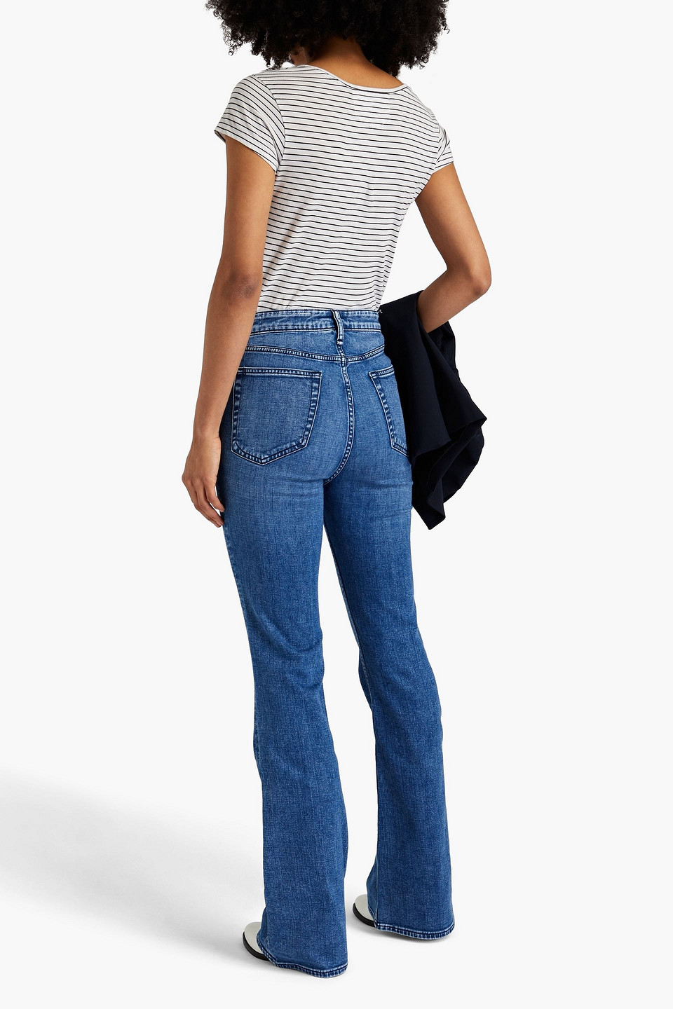  Rag & Bone - Casey Hoch Sitzende Schlagjeans - Blau - 23 