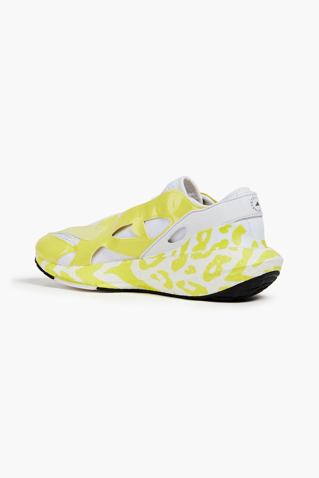 ADIDAS BY STELLA MCCARTNEY حذاء سنيكرز ’’ألترا بوست 22’’ مصنوع من نسيج بحبكة مطاطية ومن الشبك والجلد اللامع الصناعي مزين بطبعات