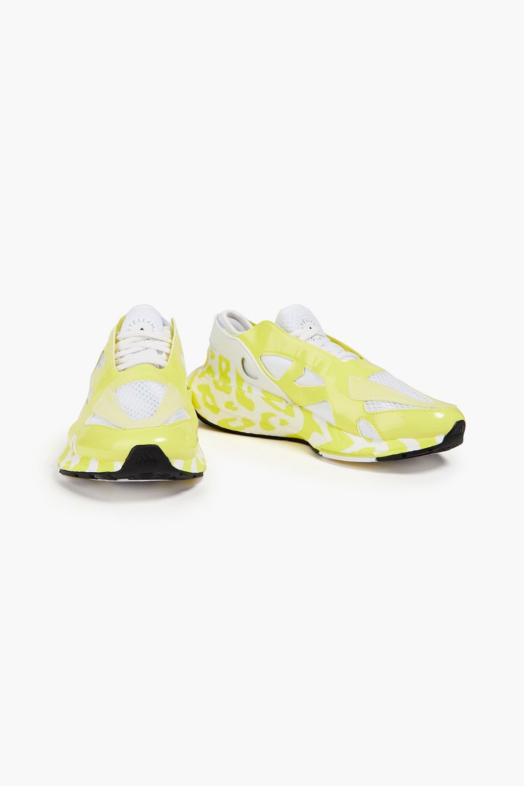 ADIDAS BY STELLA MCCARTNEY حذاء سنيكرز ’’ألترا بوست 22’’ مصنوع من نسيج بحبكة مطاطية ومن الشبك والجلد اللامع الصناعي مزين بطبعات
